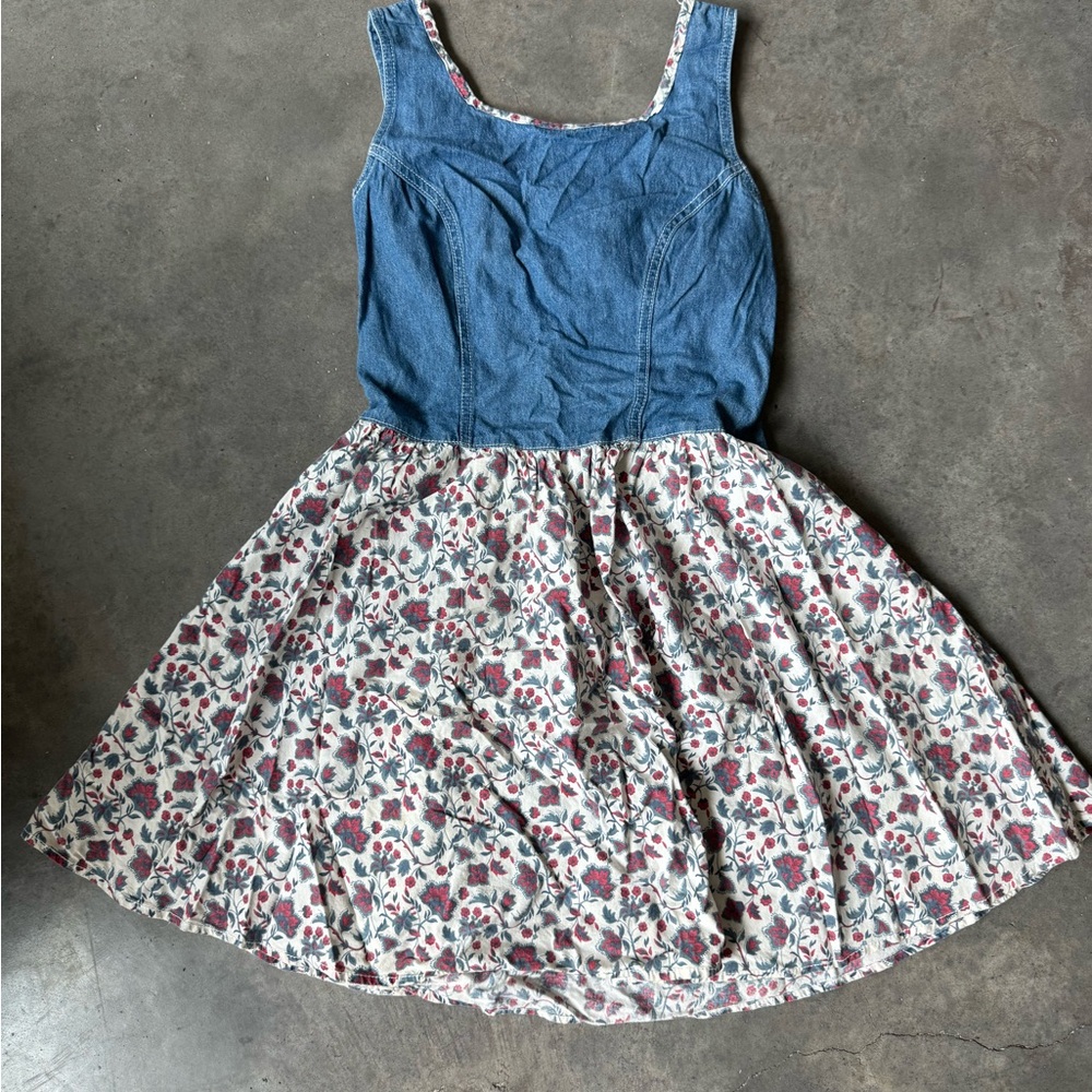 Paris Blues Denim and Floral Dress